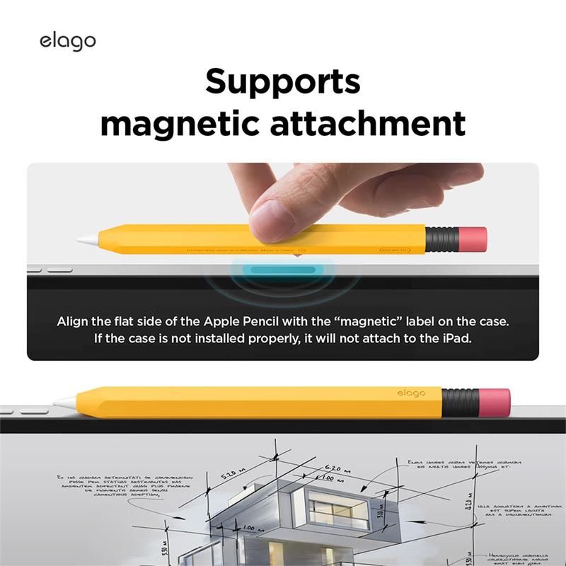 Elago kryt Classic Pencil Case pre Apple Pencil USB-C - Midnight Green 
