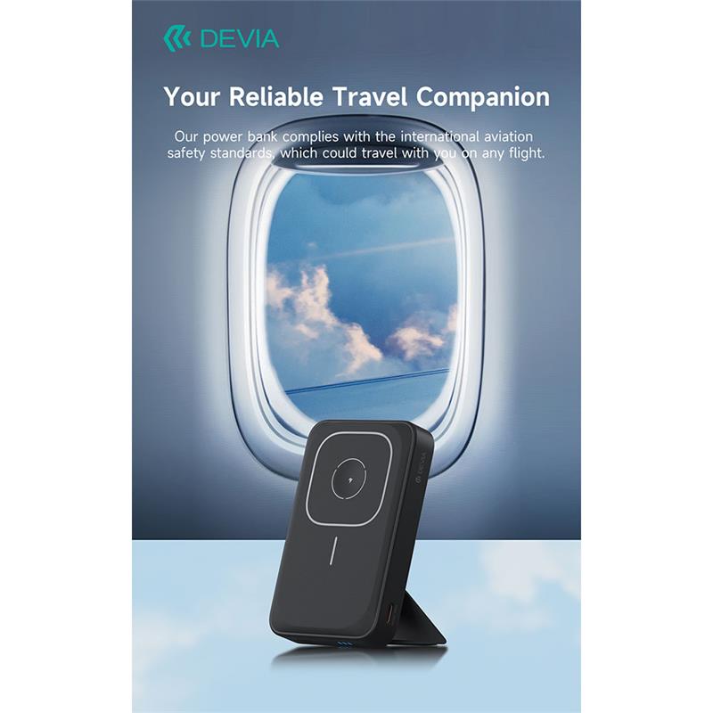Devia powerbank Extreme Speed Series Magnetic Wireless 10.000 mAh PD 20W - White 