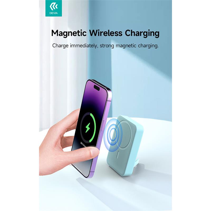 Devia powerbank Smart Series Magnetic Wireless 10.000 mAh PD 20W - White 