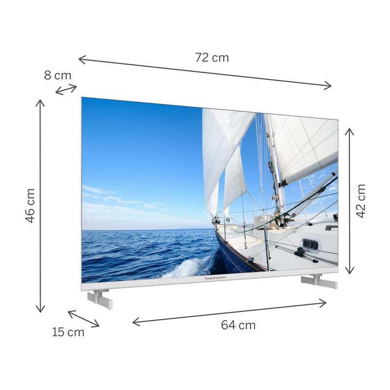 Thomson 32HG2S14W - Google TV 32" HD White 