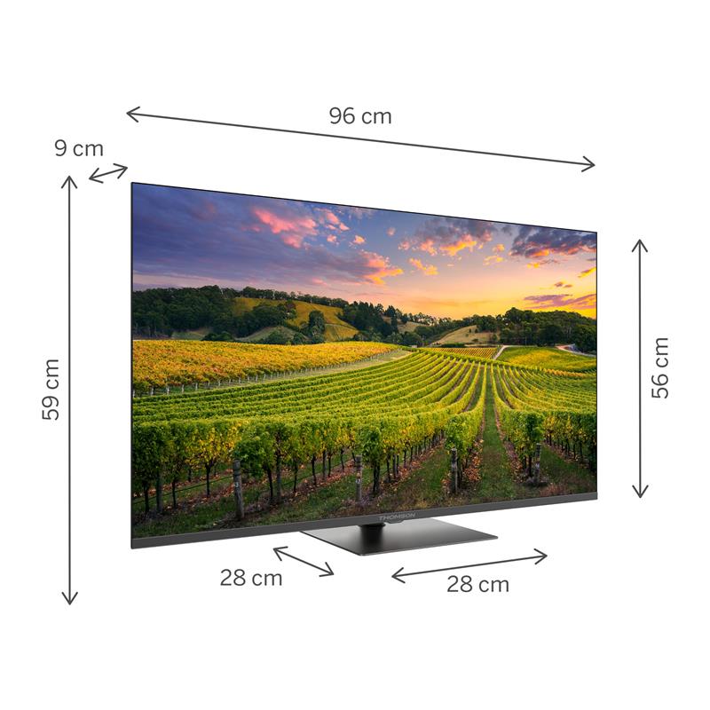 Thomson 43QG5C14 - 4K UHD Google TV 43" QLED 