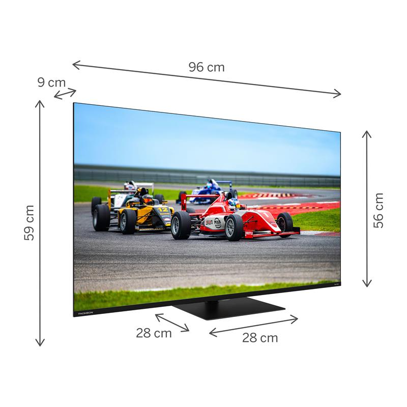 Thomson 43QG7C14 - Google TV 43" QLED Pro, 4K, 144 Hz, 4x HDMI, 3x USB 