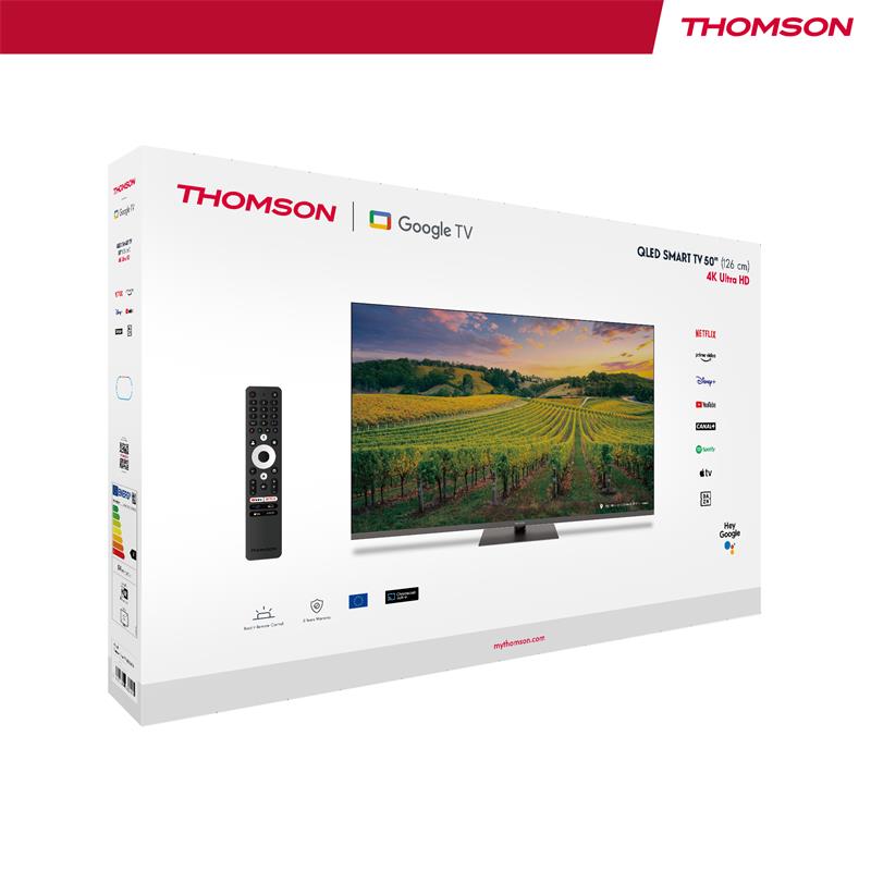 Thomson 50QG5C14 - 4K UHD Google TV 50" QLED 