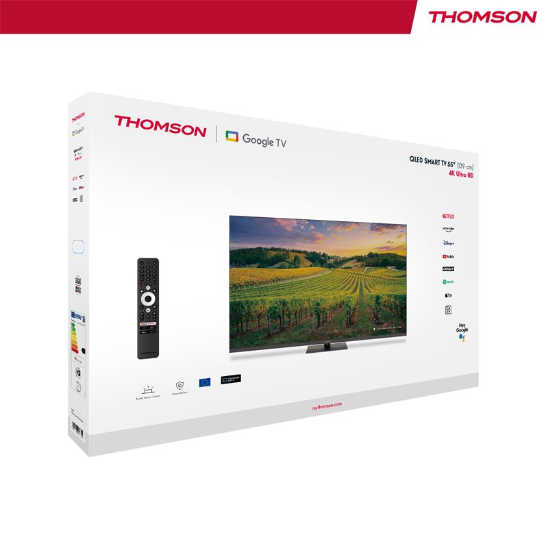 Thomson 55QG5C14 - 4K UHD Google TV 55" QLED 