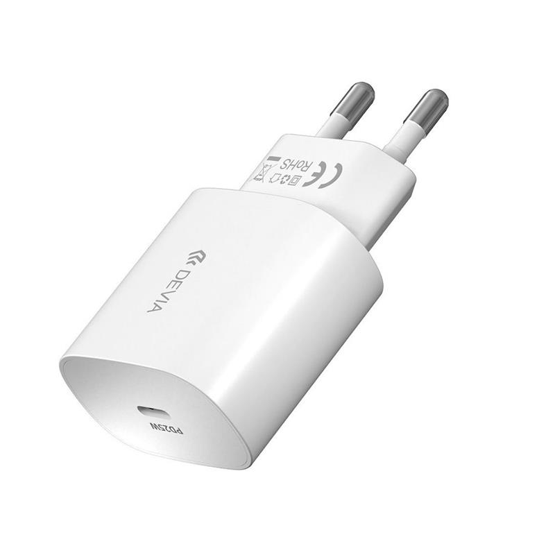 Devia sieťová nabíjačka Smart Series PD 25W with USB-C Cable - White 
