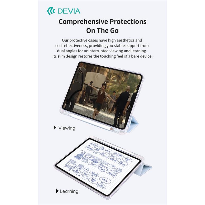 Devia puzdro Cool Series Protective Case pre iPad 10.2" 2019/2020/2021 - Blue 