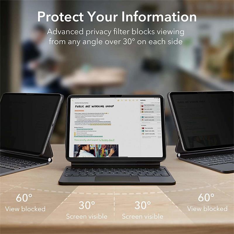 ESR Magnetic Privacy Screen Protector pre iPad Pro 13" M4/M5 2024/2025 