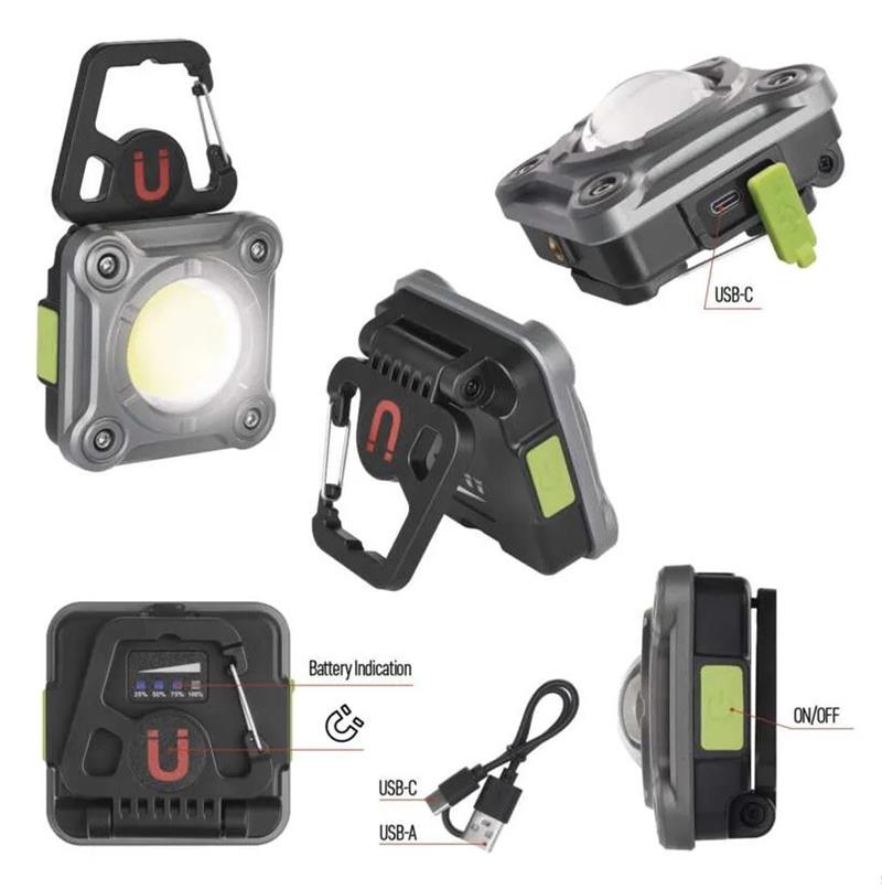 EMOS COB LED nabíjací pracovný reflektor P4543, 1200lm, 2000mAh  