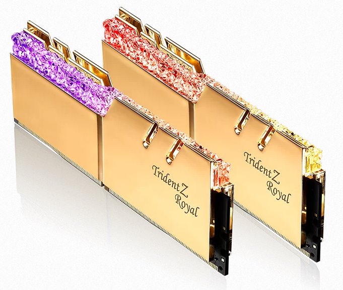 G.SKILL 32GB kit DDR4 3600 CL16 Trident Z Royal gold 