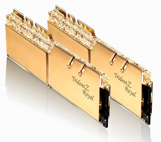 G.SKILL 32GB kit DDR4 3600 CL16 Trident Z Royal gold 