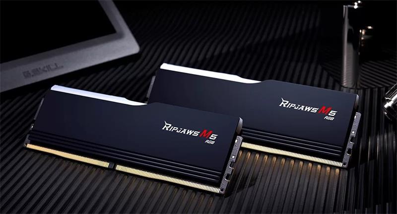 G.SKILL 32GB kit DDR5 6400 CL36 Ripjaws M5 RGB black 