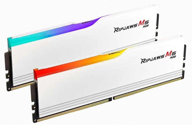 G.SKILL 32GB kit DDR5 6400 CL36 Ripjaws M5 RGB white 