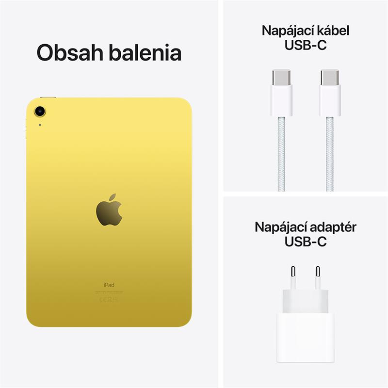 iPad 10.9" Wi-Fi 64GB Žltý (10. gen.) 