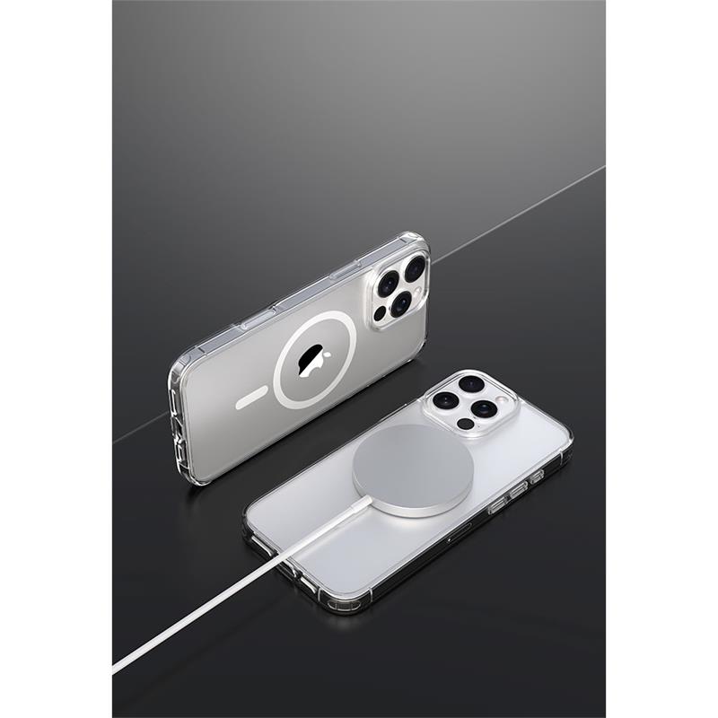 Devia kryt Pure Clear Magnetic Shockproof Case pre iPhone 16 - Clear 