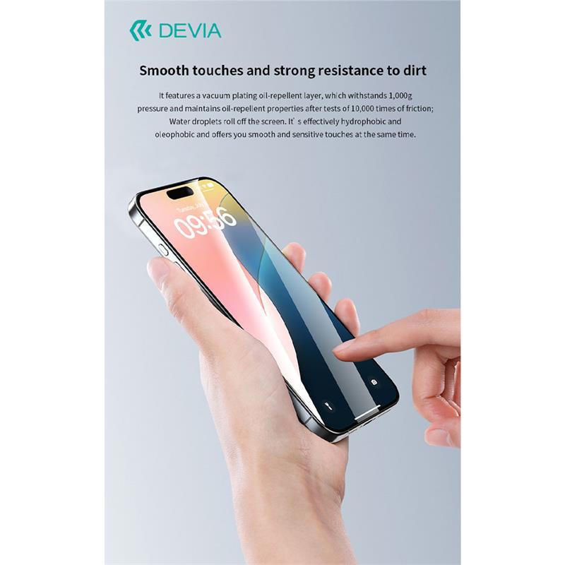 Devia ochranné sklo Star Series pre iPhone 16 Pro - Black Frame 