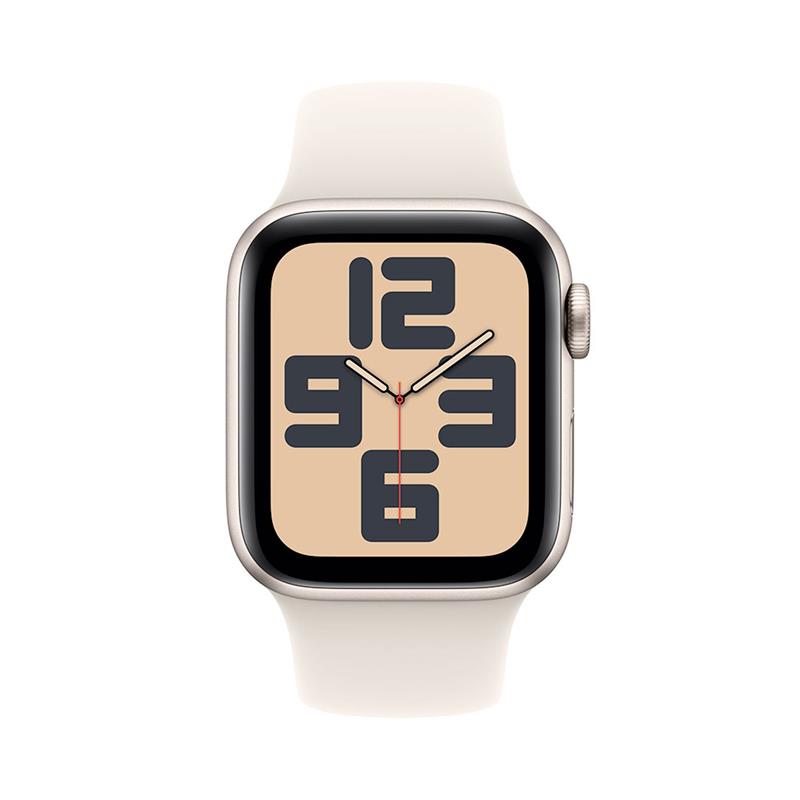 Apple Watch SE GPS + Cellular 40mm Starlight Aluminium Case with Starlight Sport Band - M/L 