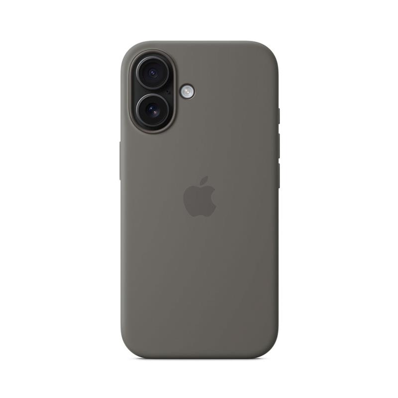 iPhone 16 Silicone Case with MagSafe - Stone Gray 