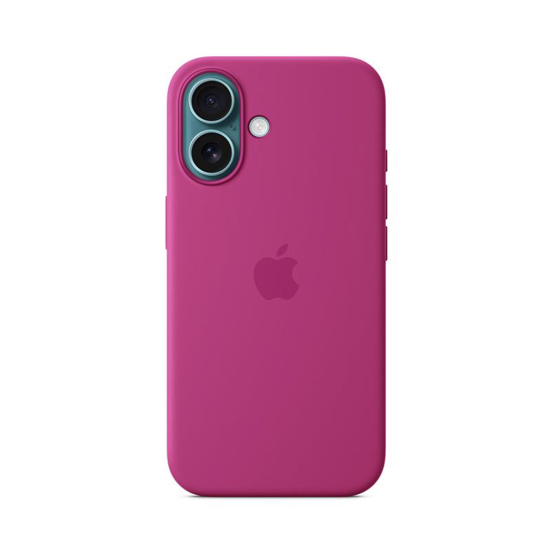iPhone 16 Silicone Case with MagSafe - Fuchsia 
