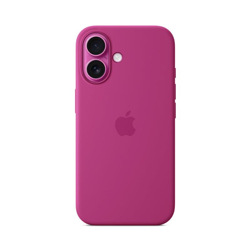 iPhone 16 Silicone Case with MagSafe - Fuchsia 