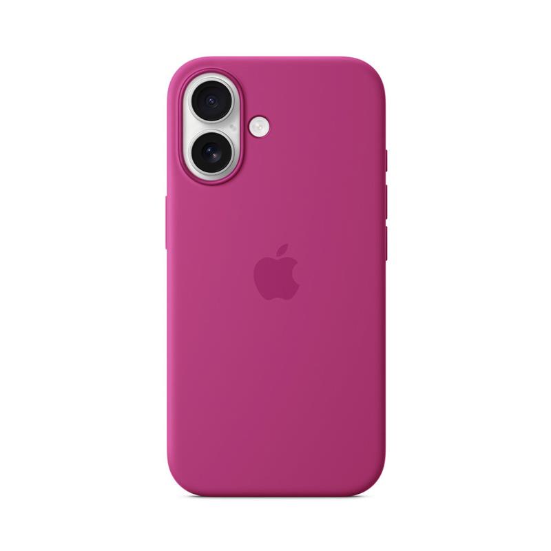 iPhone 16 Silicone Case with MagSafe - Fuchsia 