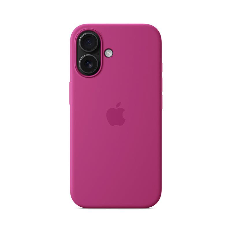 iPhone 16 Silicone Case with MagSafe - Fuchsia 