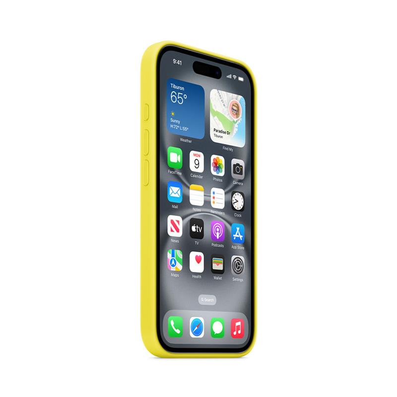 iPhone 16 Silicone Case with MagSafe - Star Fruit 