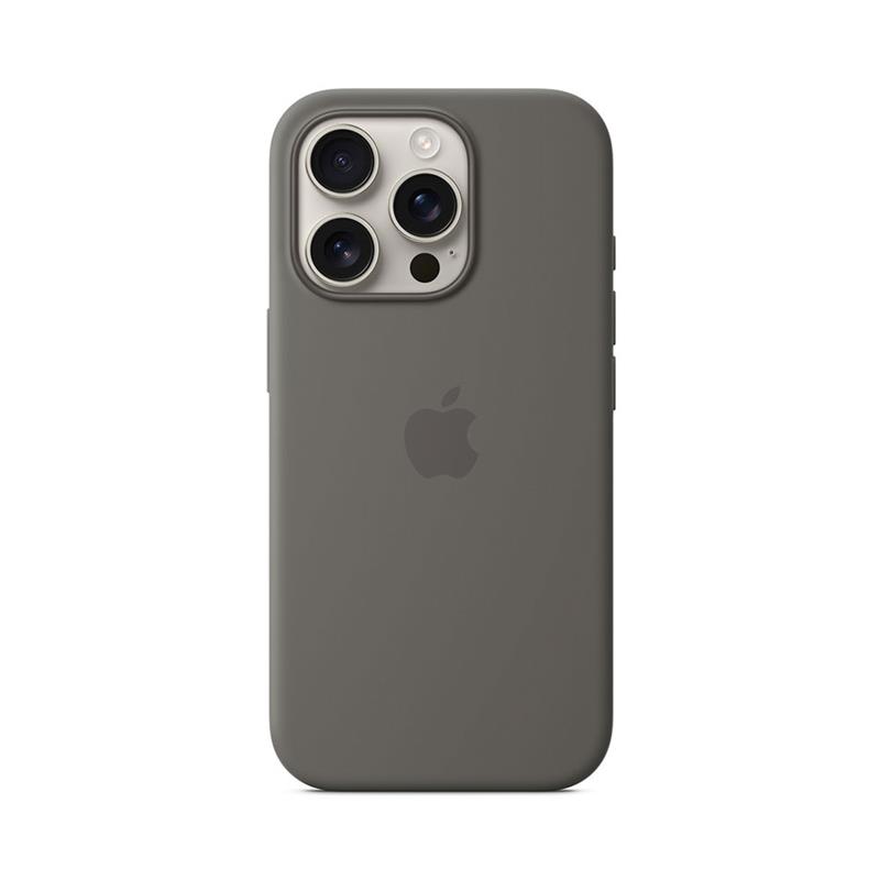 iPhone 16 Pro Silicone Case with MagSafe - Stone Gray 