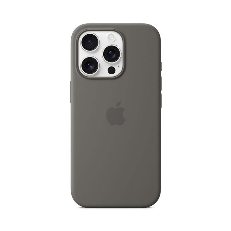 iPhone 16 Pro Silicone Case with MagSafe - Stone Gray 