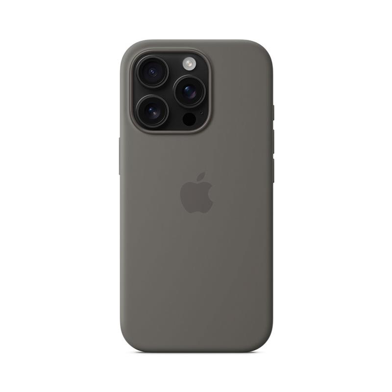 iPhone 16 Pro Silicone Case with MagSafe - Stone Gray 