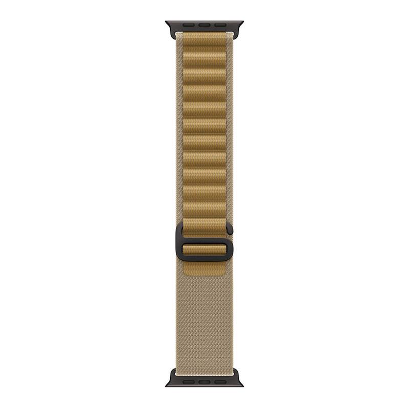 Apple Watch 49mm Tan Alpine Loop - Small - Black Titanium Finish 