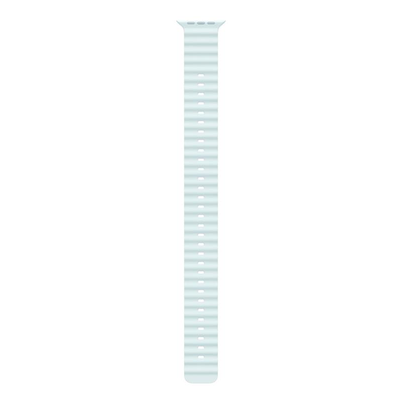 Apple Watch 49mm Ice Blue Ocean Band Extension - Natural Titanium Finish 