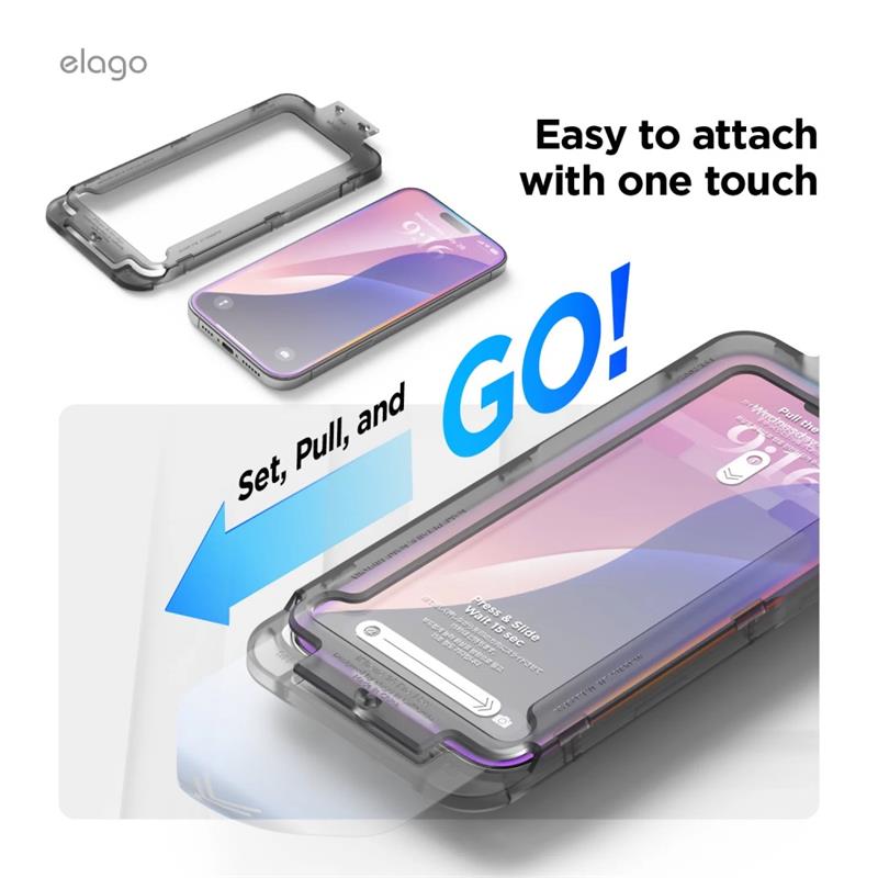 Elago ochranné sklo pre iPhone 16 Pro Max - Crystal Clear 