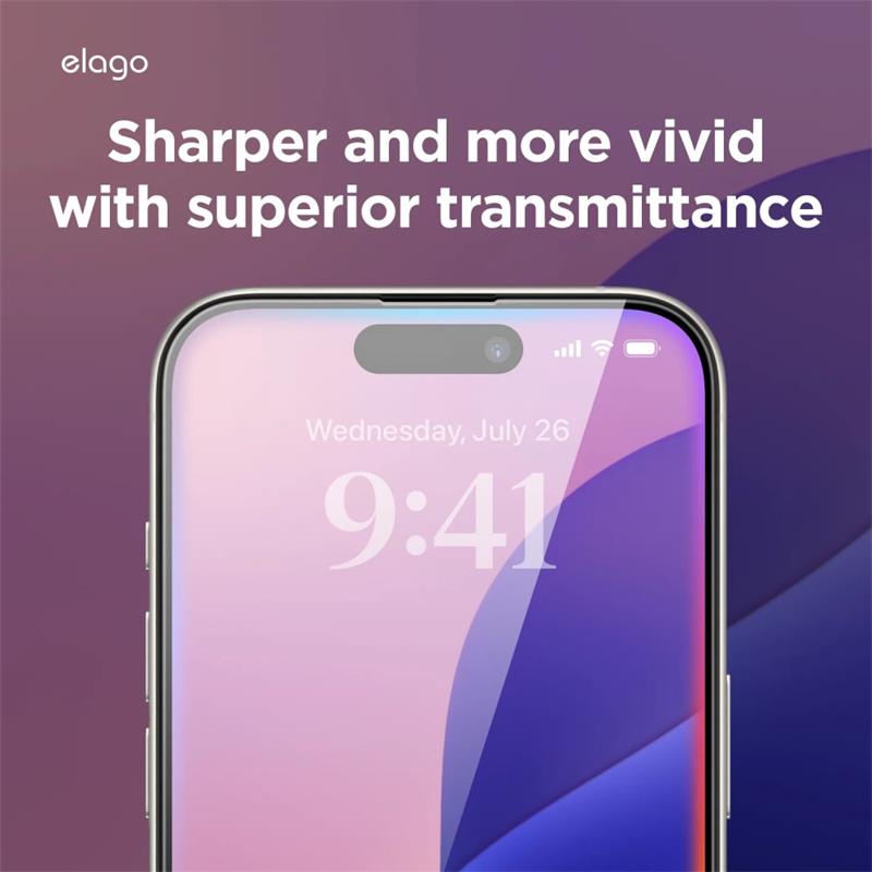 Elago ochranné sklo pre iPhone 16 Pro Max - Crystal Clear 