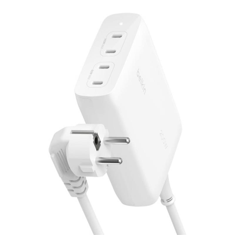 Belkin Boost Charge Pro 200W 4-Port USB-C GaN Charger - White 