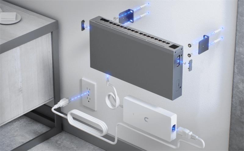 Ubiquiti UniFi switch Gen2 USW-PRO-MAX-16-POE Layer3  12x 1Gbps 4x 2,5Gbps + 2x SFP+  POE++ (180W)  