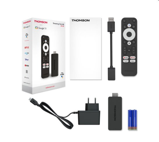 Thomson Streaming Stick 140 - 4K UHD, Google Cast, Hej Google 