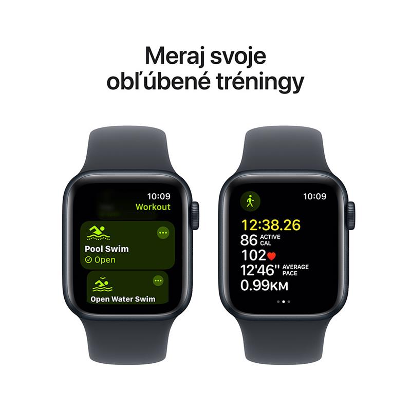 Apple Watch SE GPS + Cellular 44mm Midnight Aluminium Case with Midnight Sport Band - S/M 