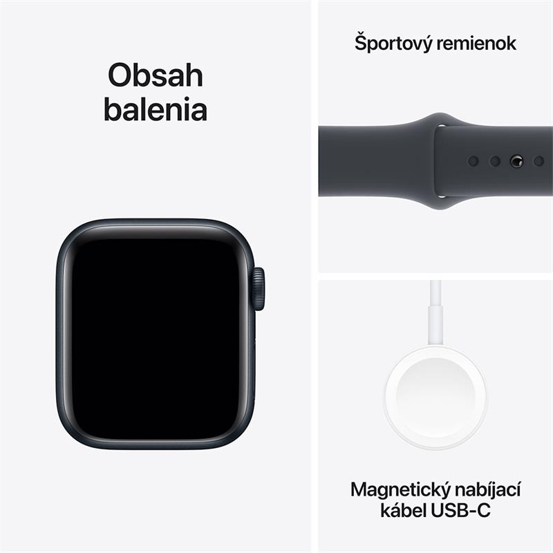 Apple Watch SE GPS + Cellular 44mm Midnight Aluminium Case with Midnight Sport Band - S/M 