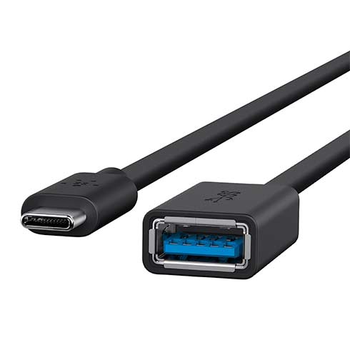Belkin USB-C 3.0 to USB-A adaptér 15cm - Black
