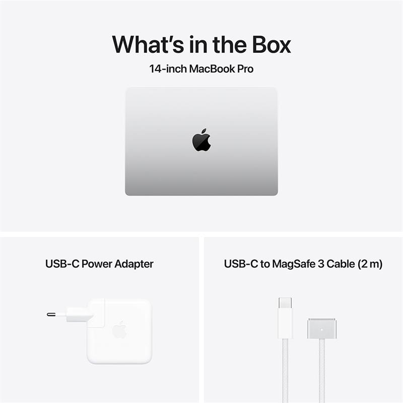 MacBook Pro 14" Apple M4 Pro 14C CPU 20C GPU 24GB 1TB Strieborný SK 