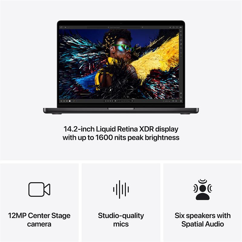 MacBook Pro 14" Apple M4 10C CPU 10C GPU 16GB 512GB Kozmický čierny SK 