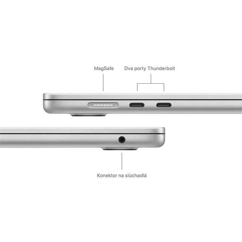 MacBook Air 15" Apple M3 8C CPU 10C GPU 24GB 512GB Strieborný SK 