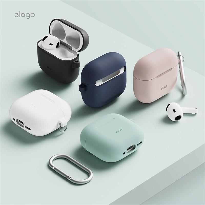 Elago puzdro Silicone Hang Case pre Airpods 4/5 - Nightglow Blue 