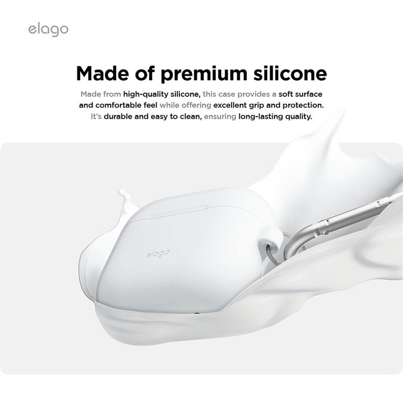 Elago puzdro Silicone Hang Case pre Airpods 4/5 - Sand Pink 