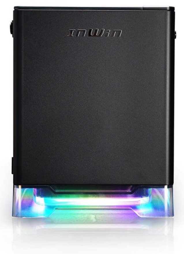 InWin A1 Plus black, PSU 650W GOLD included, Mini ITX, TG, ARGB Fans, Qi 10W Charging 