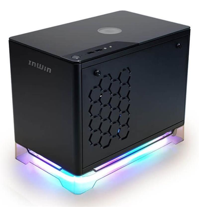 InWin A1 Plus black, PSU 650W GOLD included, Mini ITX, TG, ARGB Fans, Qi 10W Charging 