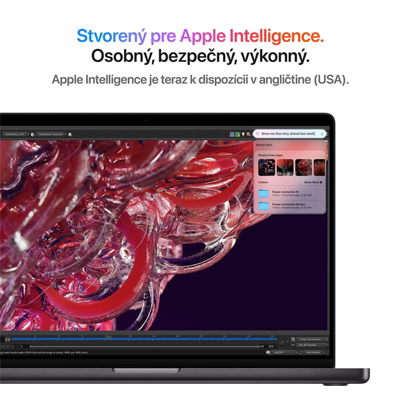 MacBook Pro 16" Apple M4 Pro 14C CPU 20C GPU 24GB 512GB Kozmický čierny SK 