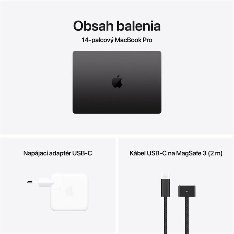 MacBook Pro 14" Apple M4 10C CPU 10C GPU 16GB 1TB Kozmický čierny SK 