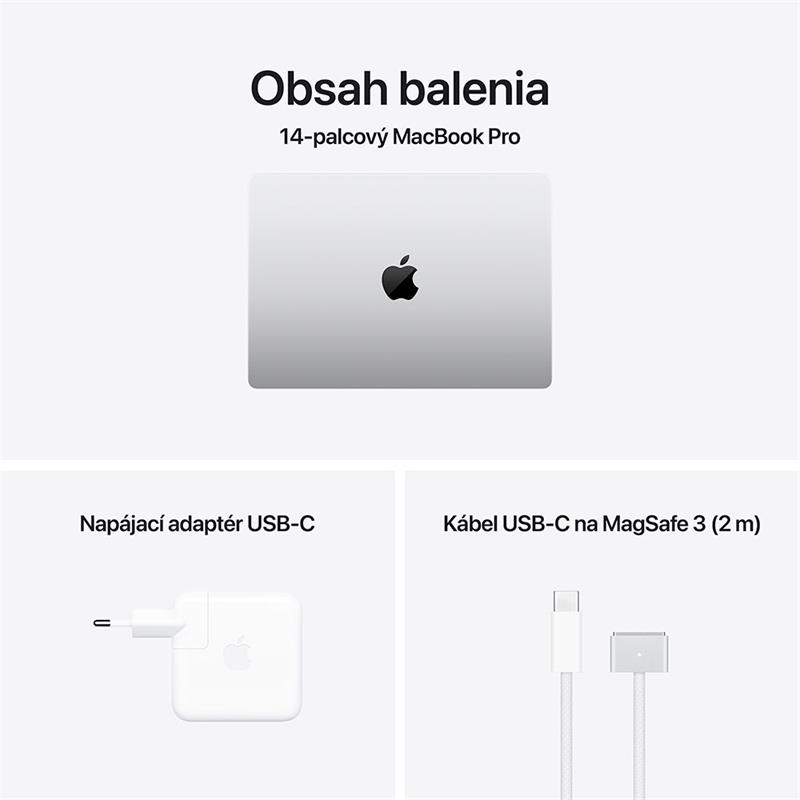 MacBook Pro 14" Apple M4 Max 14C CPU 32C GPU 36GB 1TB Strieborný SK 