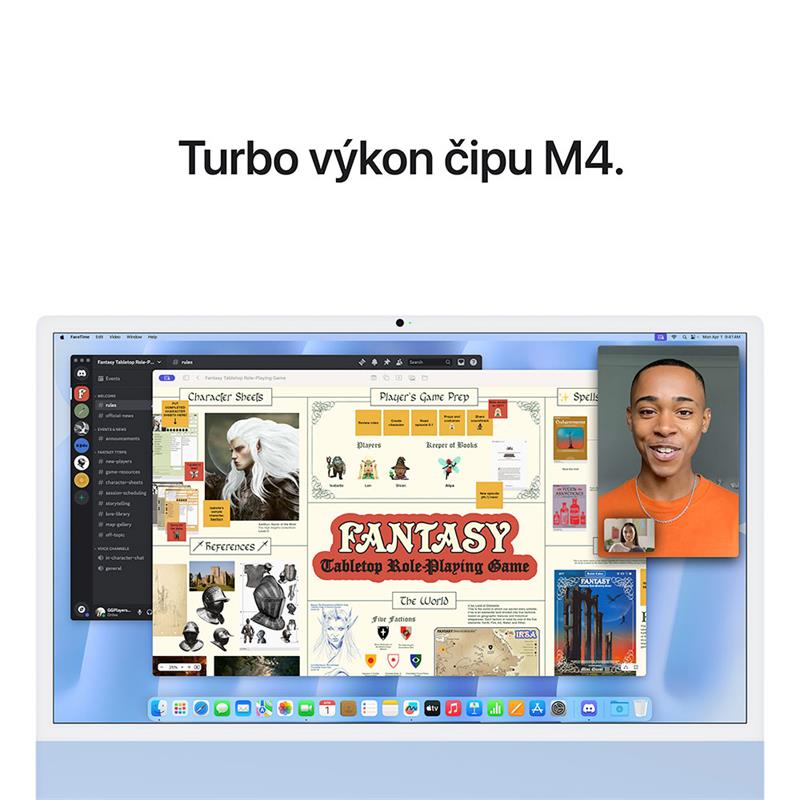 iMac 24" 4.5K Apple M4 10C CPU 10C GPU 16GB 512GB Modrý SK 